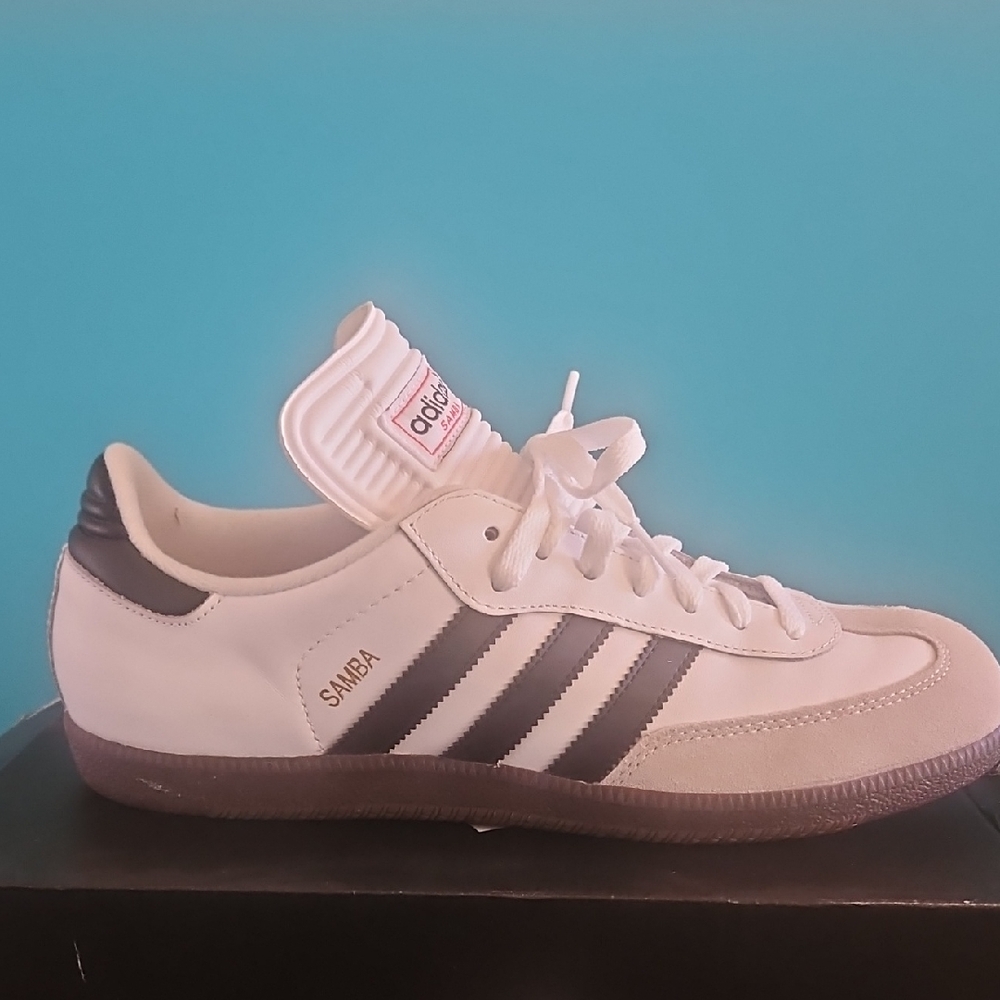 adidas Samba White with Black Stripes Men’s Sneakers